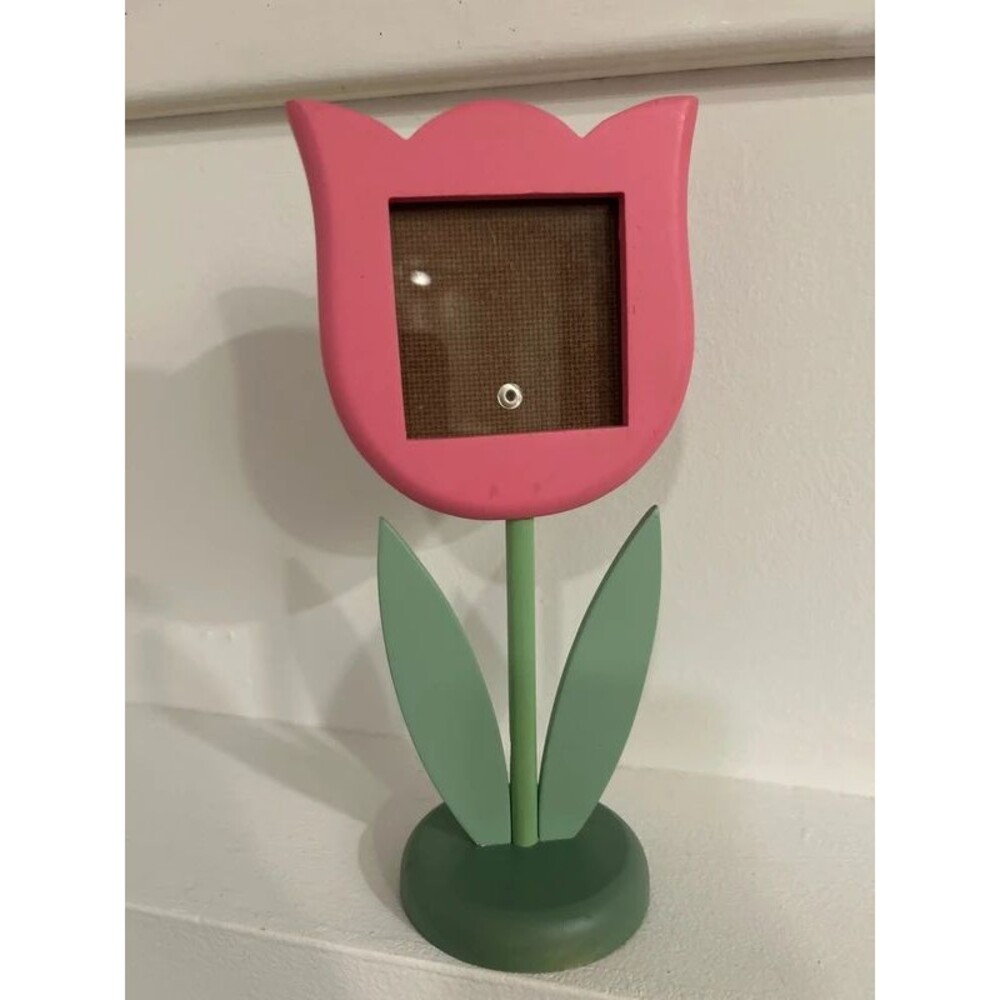 Wooden Tulip Flower Picture Frame